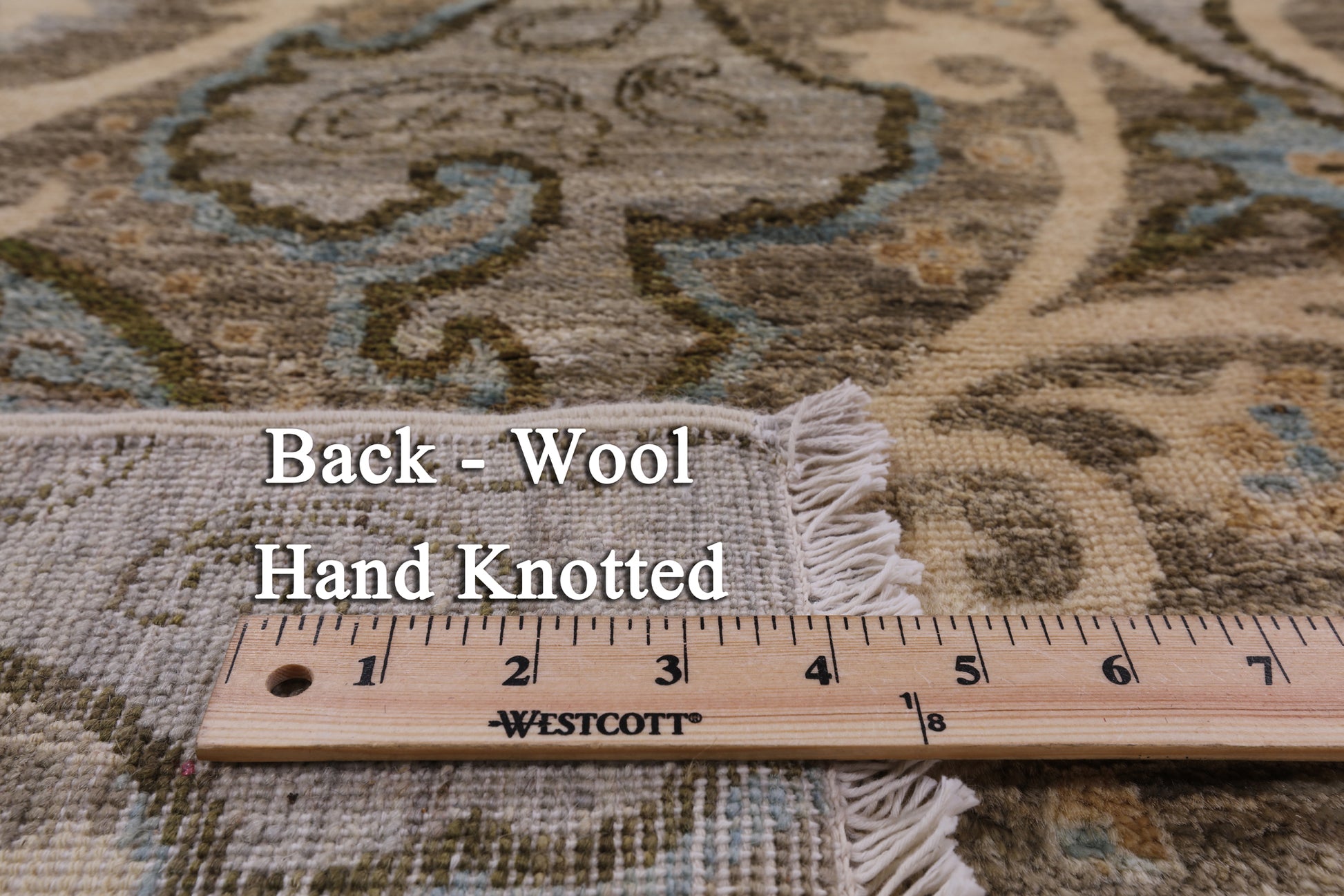 William Morris Handmade Wool Rug - 9' 0" X 18' 1" - Golden Nile