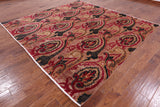 Square William Morris Hand Knotted Rug - 8' 9" X 9' 0" - Golden Nile