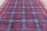 Grey William Morris Handmade Wool Rug - 8' 11" X 11' 6" - Golden Nile