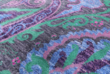 William Morris Handmade Wool Rug - 9' 0" X 12' 0" - Golden Nile