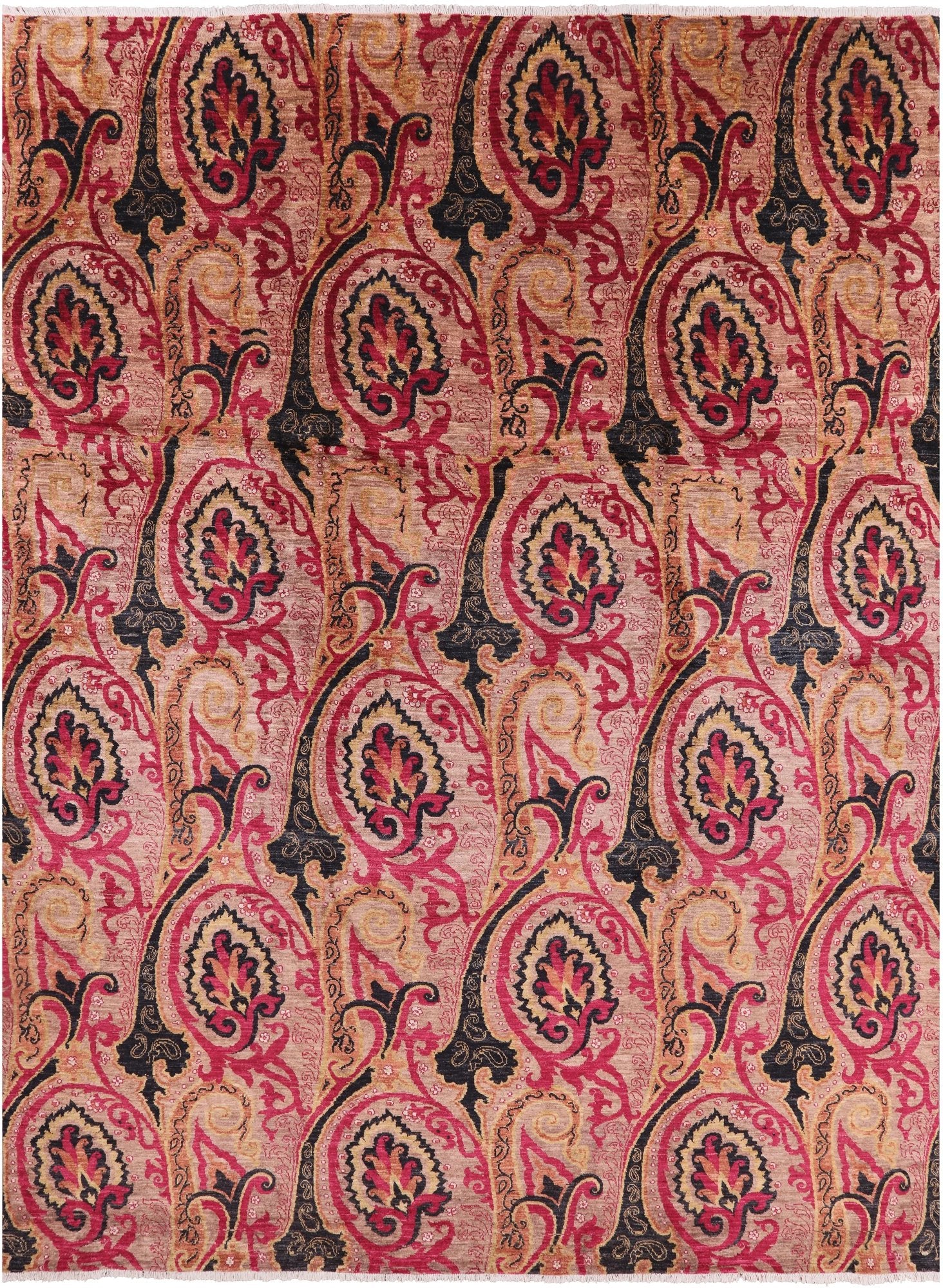 William Morris Handmade Wool Rug - 8' 11" X 12' 0" - Golden Nile