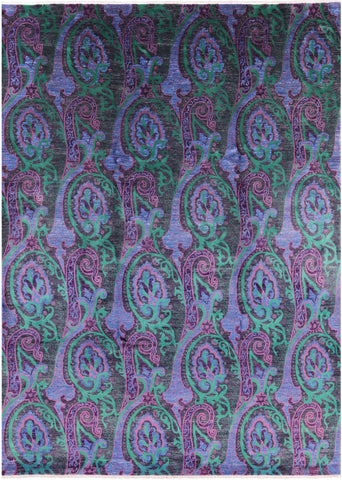 William Morris Hand Knotted Wool Rug - 9' 0