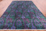 William Morris Hand Knotted Wool Rug - 9' 0" X 12' 5" - Golden Nile