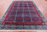 Grey William Morris Handmade Wool Rug - 9' 0" X 11' 8" - Golden Nile