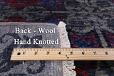 Grey William Morris Handmade Wool Rug - 9' 0" X 11' 8" - Golden Nile