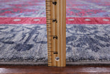 Grey William Morris Handmade Wool Rug - 9' 0" X 11' 8" - Golden Nile