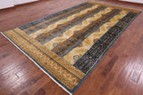 William Morris Hand Knotted Wool Rug - 8' 1" X 14' 5" - Golden Nile