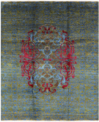 William Morris Hand Knotted Wool Area Rug - 7' 11