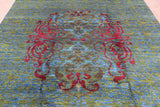 William Morris Hand Knotted Wool Area Rug - 7' 11" X 9' 8" - Golden Nile