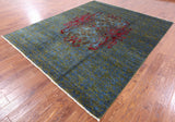 William Morris Hand Knotted Wool Area Rug - 7' 11" X 9' 8" - Golden Nile