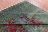 William Morris Hand Knotted Wool Area Rug - 7' 11" X 9' 8" - Golden Nile