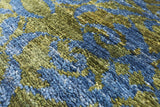 Green Wiiliam Morris Hand Knotted Wool Area Rug - 7' 9" X 9' 6" - Golden Nile