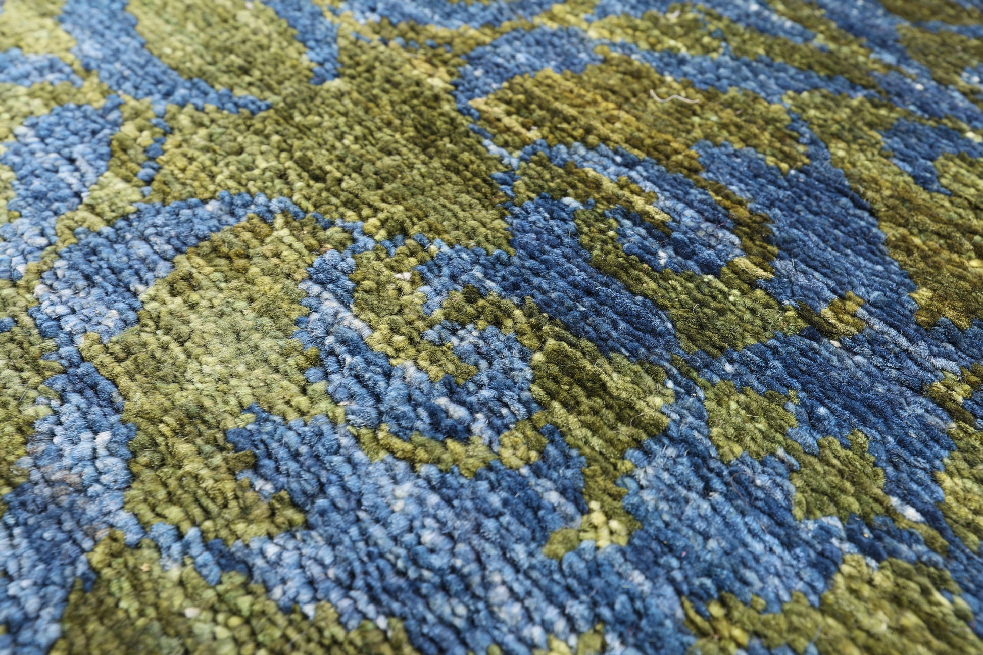 Green Wiiliam Morris Hand Knotted Wool Area Rug - 7' 9" X 9' 6" - Golden Nile