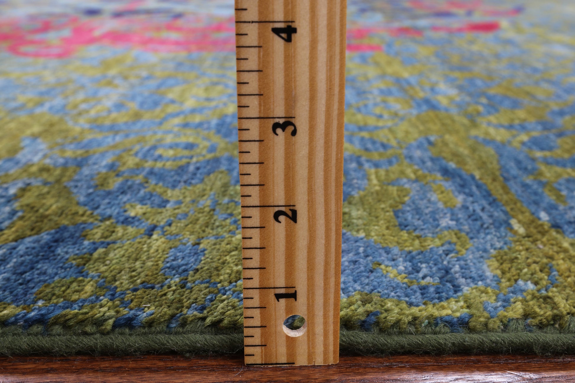 Green Wiiliam Morris Hand Knotted Wool Area Rug - 7' 9" X 9' 6" - Golden Nile