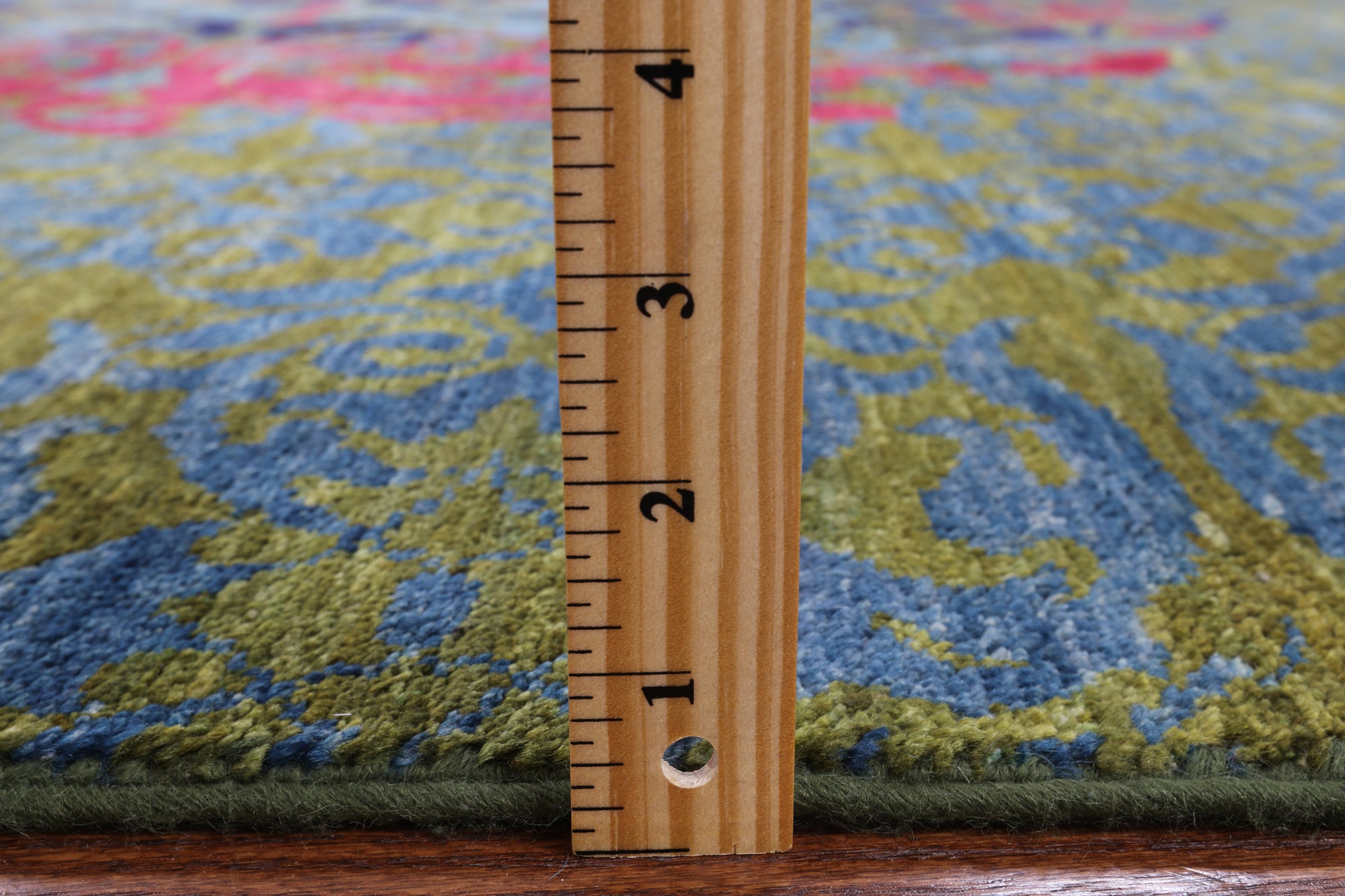 Green Wiiliam Morris Hand Knotted Wool Area Rug - 7' 9" X 9' 6" - Golden Nile