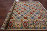 Ivory William Morris Handmade Wool Rug - 8' 1" X 10' 0" - Golden Nile