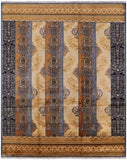 William Morris Hand Knotted Wool Rug - 8' 1" X 9' 11" - Golden Nile