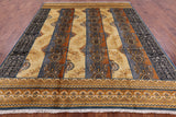 William Morris Hand Knotted Wool Rug - 8' 1" X 9' 11" - Golden Nile