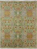 8 X 10 Handmade Art Deco Wool Area Rug - Golden Nile