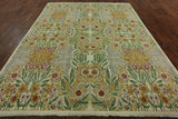 8 X 10 Handmade Art Deco Wool Area Rug - Golden Nile