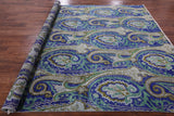 Square William Morris Hand Knotted Wool Rug - 7' 9 X 8' 1 - Golden Nile