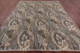 William Morris Handmade Wool Rug - 8' 1" X 10' 1" - Golden Nile