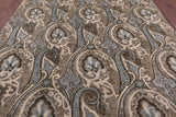 William Morris Handmade Wool Rug - 8' 1" X 10' 1" - Golden Nile