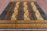 William Morris Handmade Wool Rug - 8' 3" X 9' 11" - Golden Nile