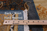 William Morris Handmade Wool Rug - 8' 3" X 9' 11" - Golden Nile