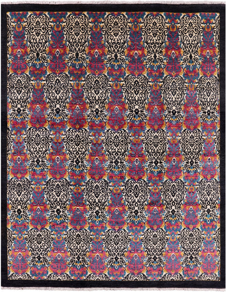 William Morris Hand Knotted Wool Rug - 8' 0" X 10' 0" - Golden Nile