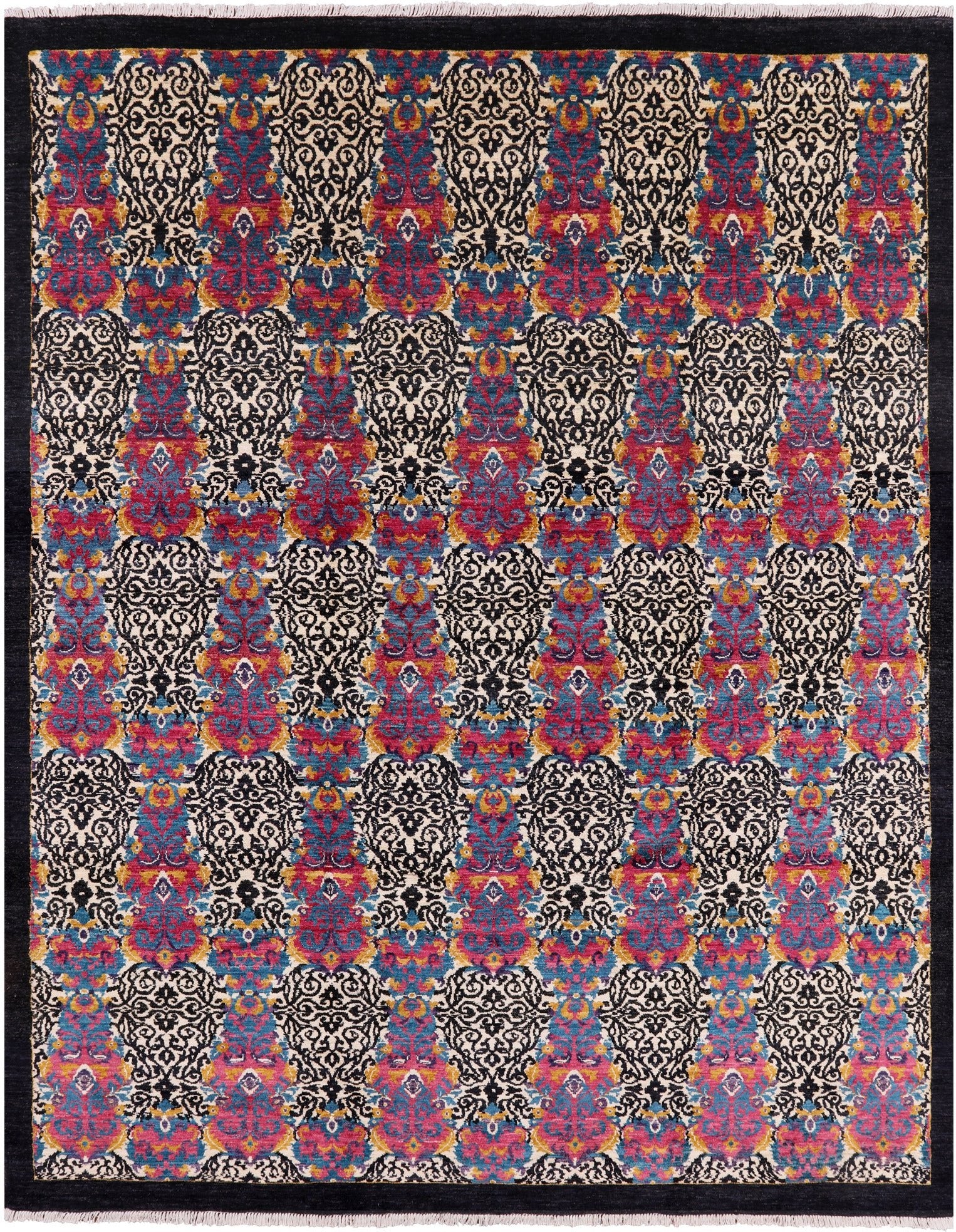 William Morris Hand Knotted Wool Rug - 8' 0" X 10' 0" - Golden Nile