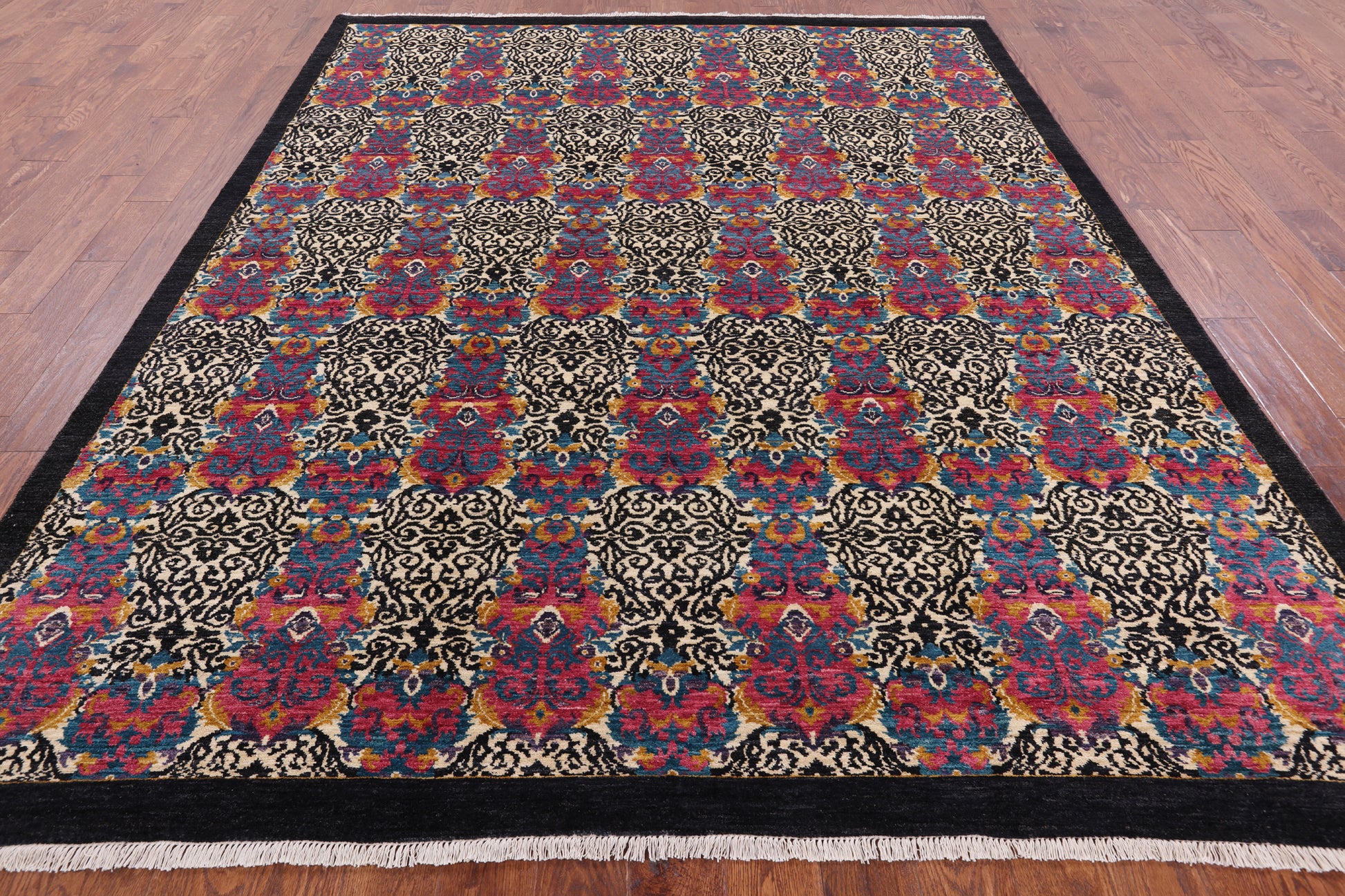William Morris Hand Knotted Wool Rug - 8' 0" X 10' 0" - Golden Nile