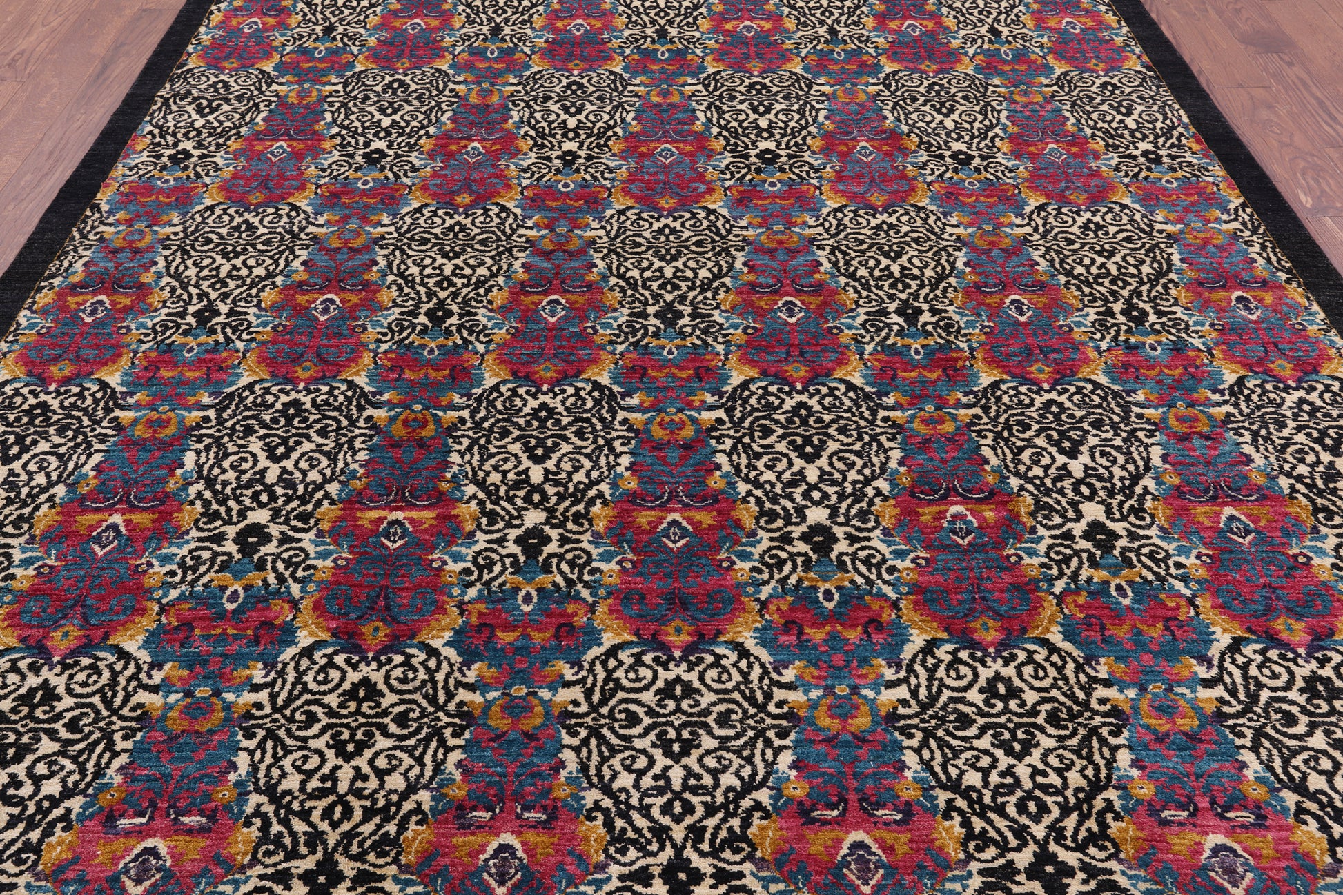 William Morris Hand Knotted Wool Rug - 8' 0" X 10' 0" - Golden Nile