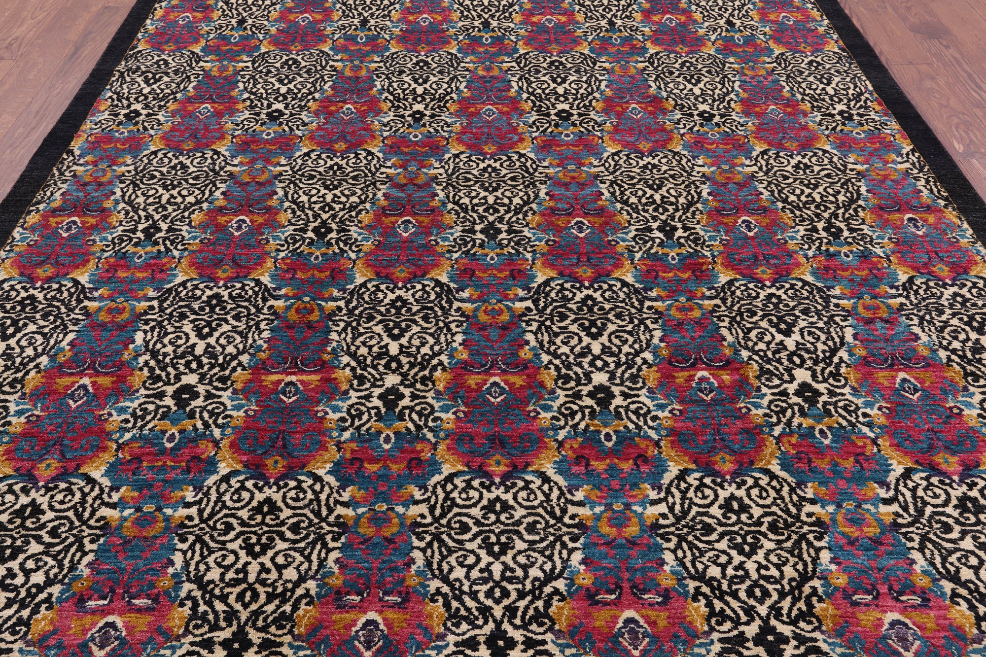 William Morris Hand Knotted Wool Rug - 8' 0" X 10' 0" - Golden Nile