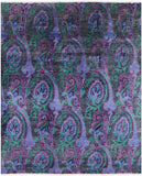 William Morris Hand Knotted Wool Rug - 8' 1 X 9' 10 - Golden Nile