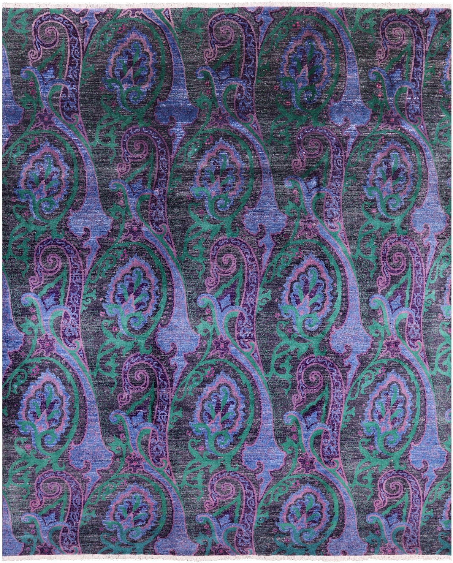 William Morris Hand Knotted Wool Rug - 8' 1 X 9' 10 - Golden Nile