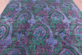 William Morris Hand Knotted Wool Rug - 8' 1 X 9' 10 - Golden Nile