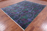 William Morris Hand Knotted Wool Rug - 8' 1 X 9' 10 - Golden Nile