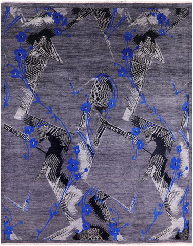 William Morris Hand Knotted Wool Rug - 8' 1