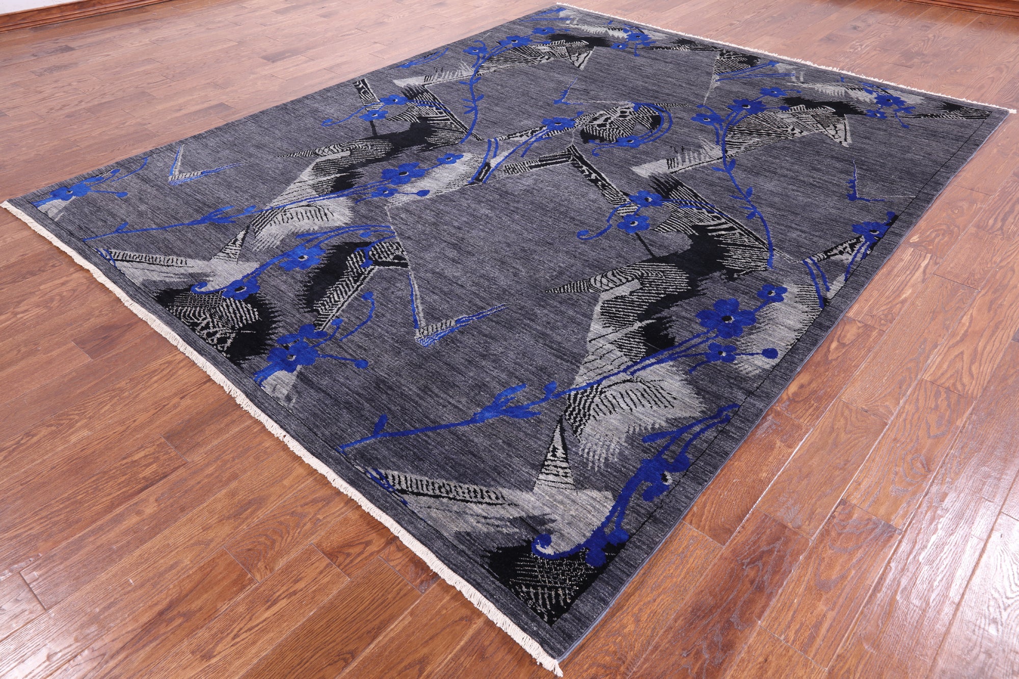 William Morris Hand Knotted Wool Rug - 8' 1" X 10' 2" - Golden Nile