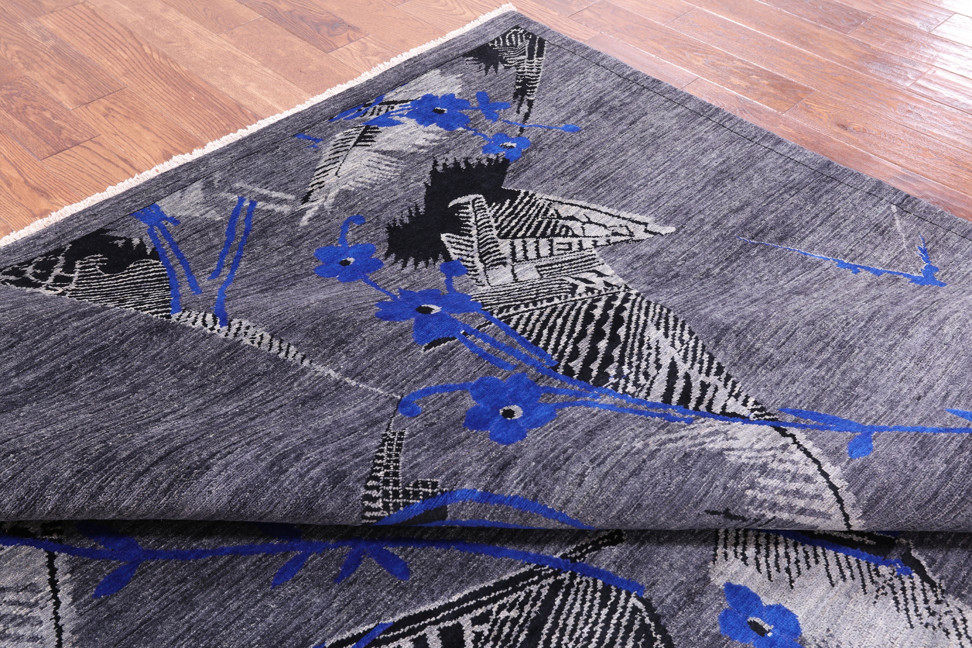 William Morris Hand Knotted Wool Rug - 8' 1" X 10' 2" - Golden Nile
