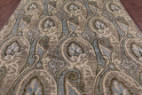 William Morris Handmade Wool Rug - 7' 9" X 10' 0" - Golden Nile