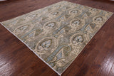 William Morris Handmade Wool Rug - 7' 9" X 10' 0" - Golden Nile