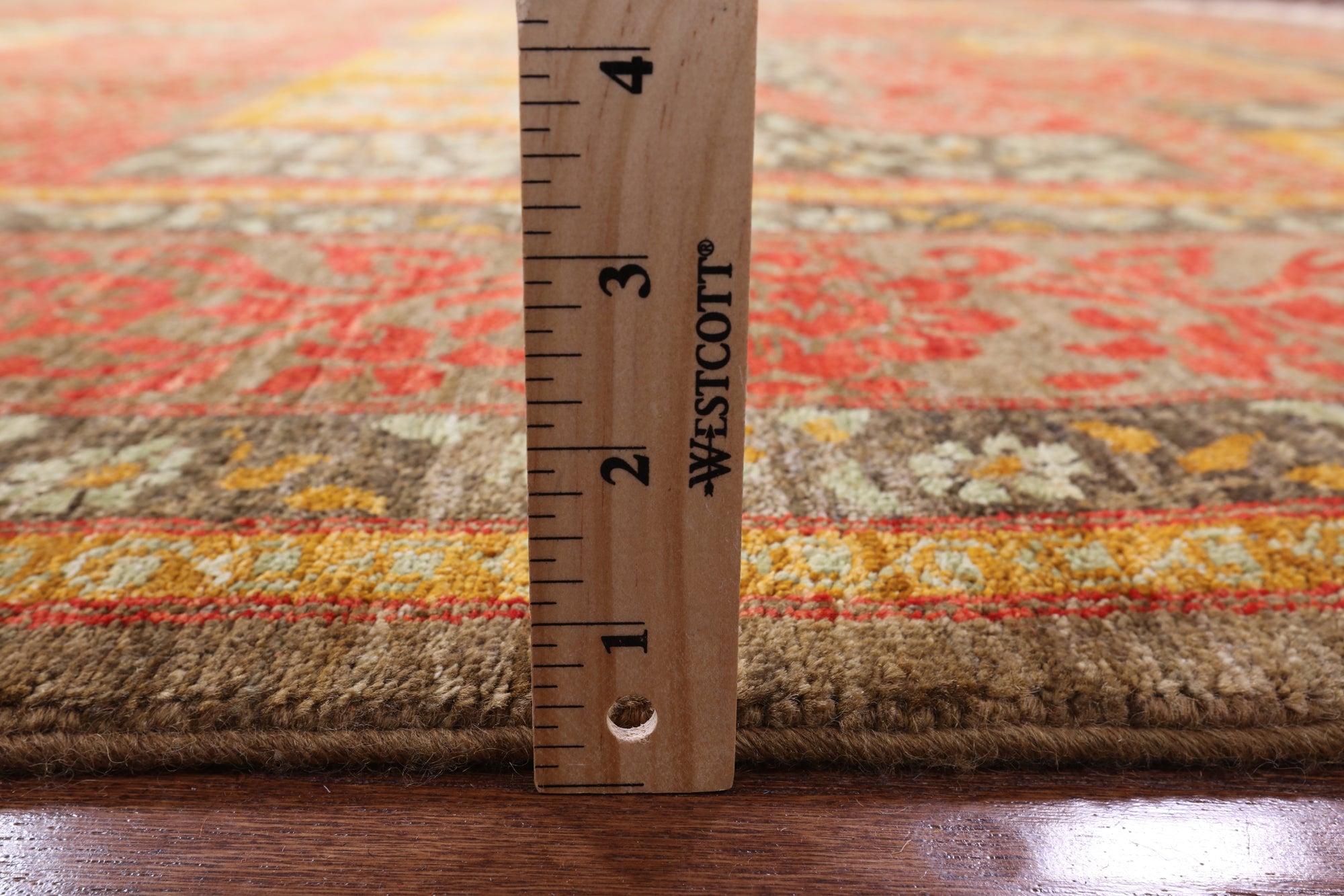 William Morris Handmade Wool Rug - 8' 1" X 10' 4" - Golden Nile