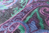 William Morris Handmade Wool Rug - 7' 10 X 9' 10 - Golden Nile