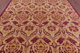 William Morris Handmade Wool Rug - 8' 2" X 10' 1" - Golden Nile
