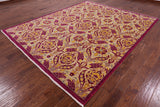 William Morris Handmade Wool Rug - 8' 2" X 10' 1" - Golden Nile