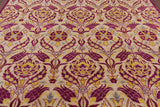 Square William Morris Hand Knotted Wool Rug - 7' 10" X 8' 3" - Golden Nile