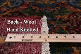 Red William Morris Handmade Wool Rug - 7' 10" X 10' 1" - Golden Nile