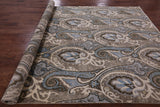 William Morris Hand Knotted Wool Rug - 7' 11" X 10' 7" - Golden Nile